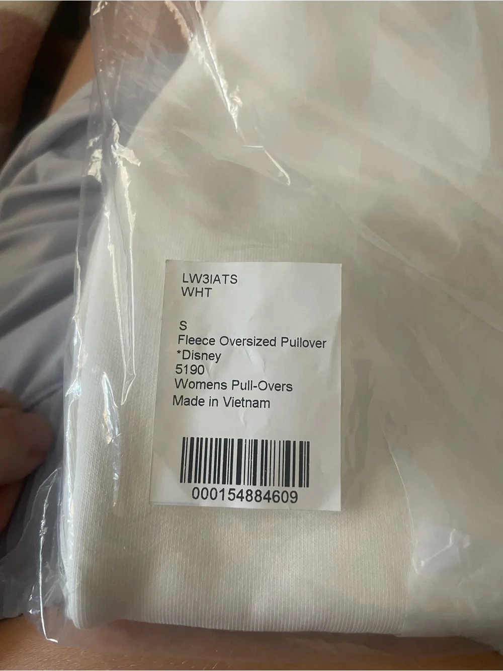 lululemon athletica Disney NWT White Crewneck Sweater with Black Mickey small